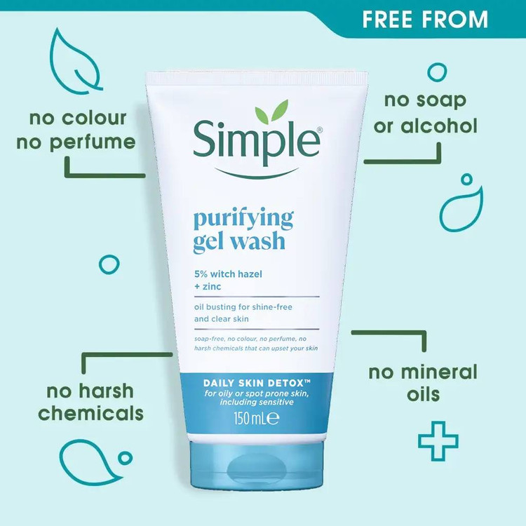 شوینده پوست چرب سیمپل مدل Purifying