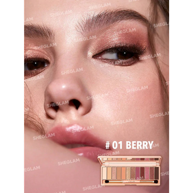 پالت سایه چشم شیگلم مدل BERRY با 12 رنگ