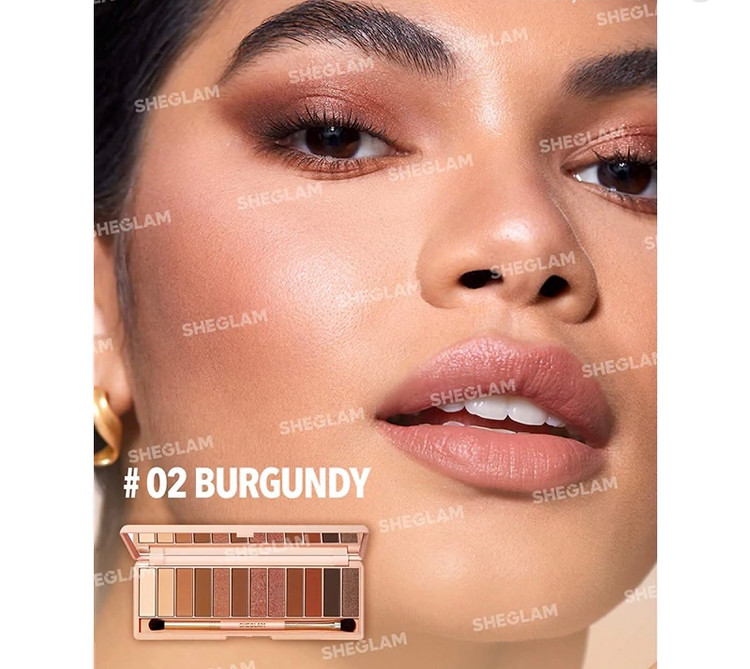 پالت سایه ۱۲ رنگ شیگلم Burgundy